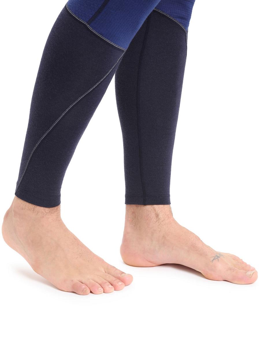 Midnight Navy / Royal Navy Icebreaker BodyfitZone™ Merino 260 Zone Thermal Leggings Men's Base Layers | AU 1392WNBY